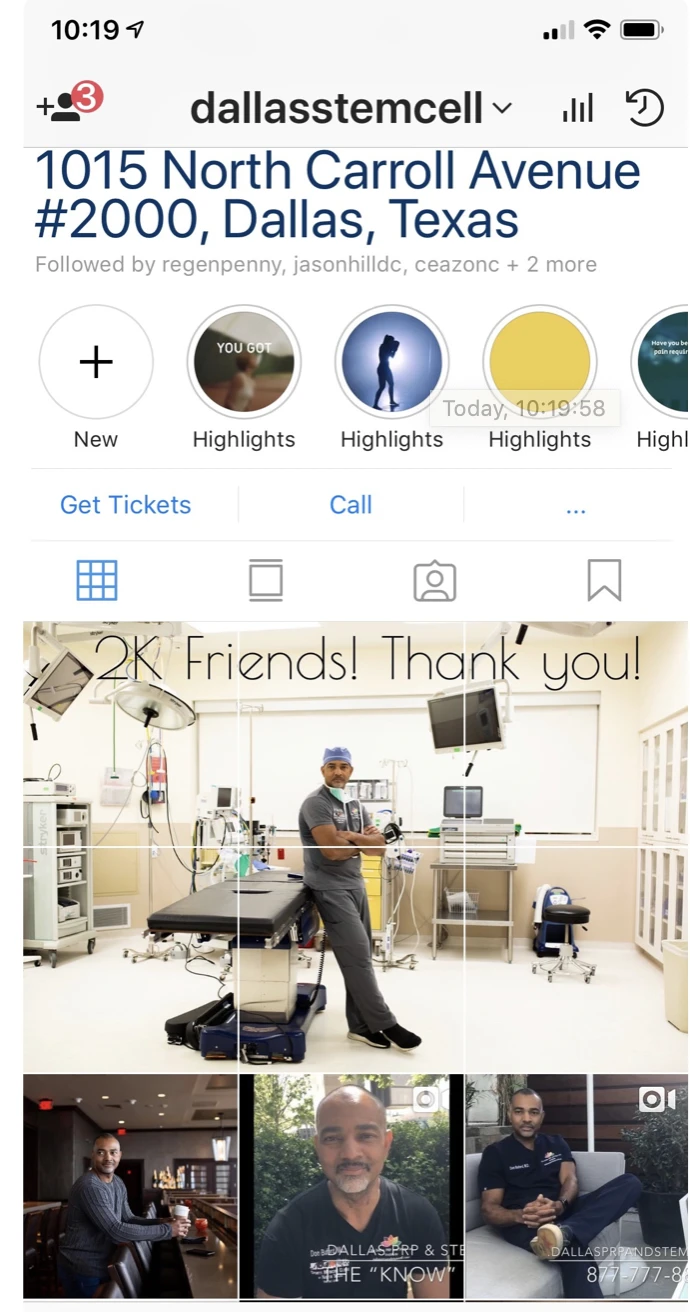We just crossed over 2000 followers on Instagram @dallasstemcell!